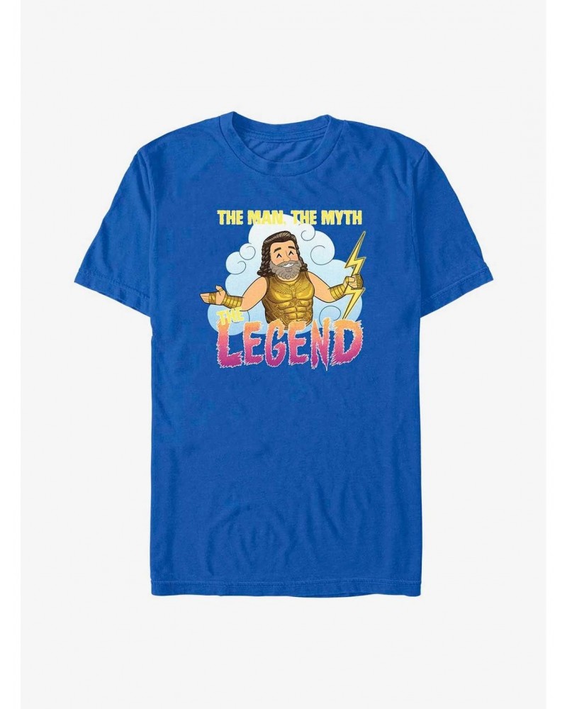 Marvel Thor: Love and Thunder Zeus Man Myth Legend T-Shirt $7.84 T-Shirts