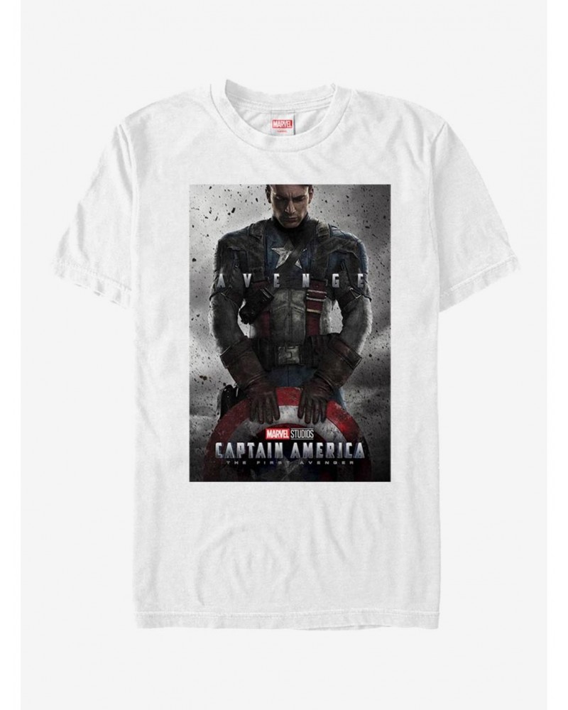 Marvel Captain America First Avenger Poster T-Shirt $6.50 T-Shirts