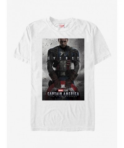 Marvel Captain America First Avenger Poster T-Shirt $6.50 T-Shirts