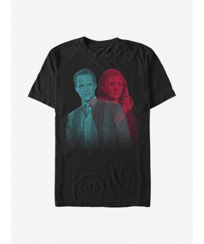 Marvel WandaVision Glitchy Overlay T-Shirt $9.18 T-Shirts