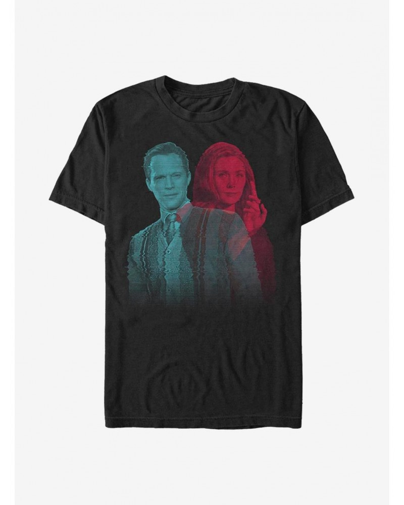 Marvel WandaVision Glitchy Overlay T-Shirt $9.18 T-Shirts