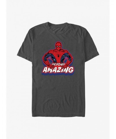 Marvel Spider-Man 60th Anniversary Beyond Amazing Spidey Pose T-Shirt $7.27 T-Shirts