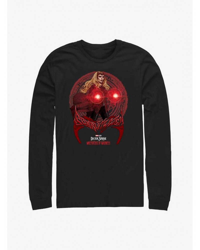 Marvel Doctor Strange In The Multiverse of Madness Her Hero Spell Long-Sleeve T-Shirt $9.21 T-Shirts