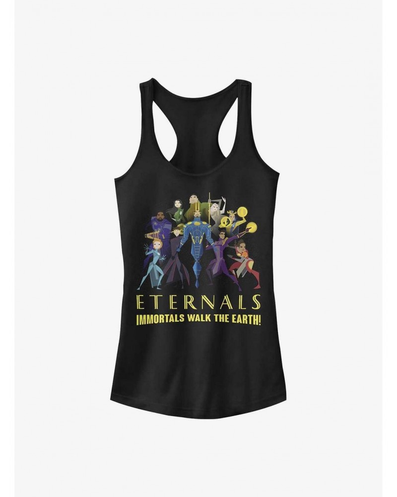 Marvel Eternals Immortals Walk The Earth Girls Tank $7.57 Tanks