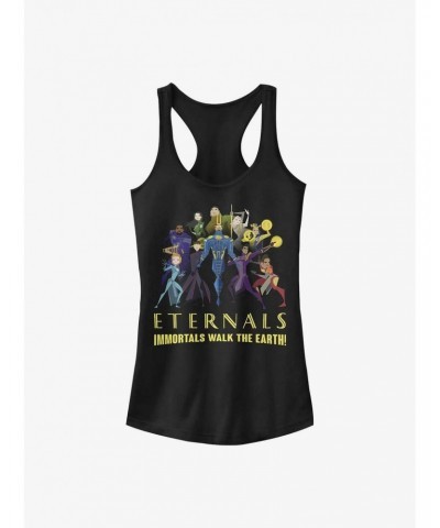 Marvel Eternals Immortals Walk The Earth Girls Tank $7.57 Tanks