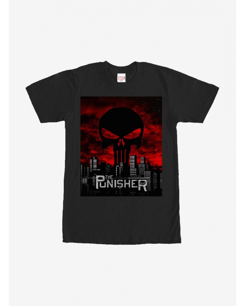 Marvel The Punisher Skyline T-Shirt $6.69 T-Shirts