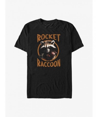 Marvel Guardians of the Galaxy Grunge Rocket Raccoon Big & Tall T-Shirt $11.48 T-Shirts