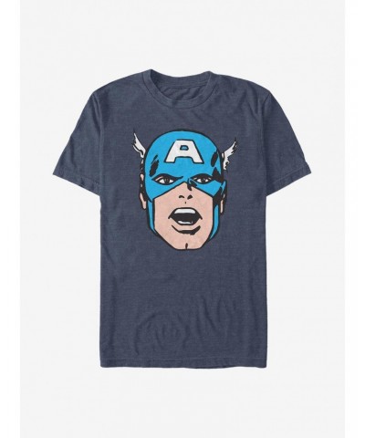 Marvel Captain America Cartoon Head T-Shirt $6.12 T-Shirts