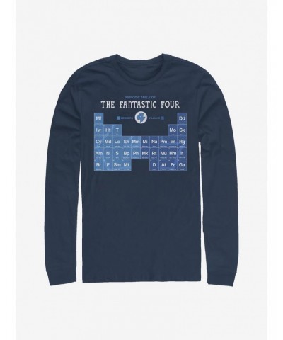 Marvel Fantastic Four Periodic FF Long-Sleeve T-Shirt $9.48 T-Shirts