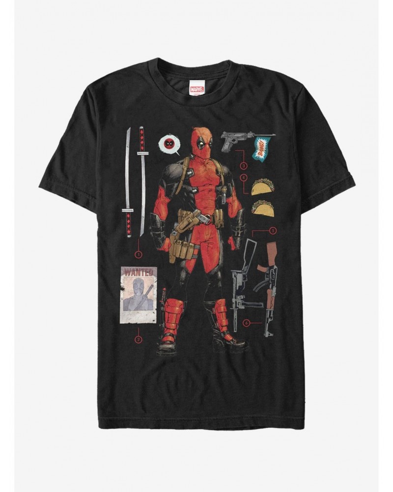 Marvel Deadpool Accessories T-Shirt $6.50 T-Shirts