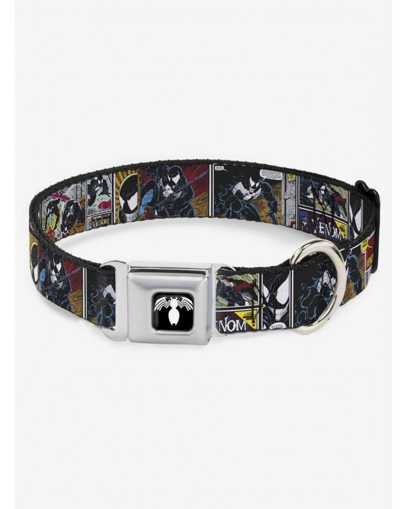 Marvel Venom Comic Book Panels Seatbelt Buckle Dog Collar $7.97 Pet Collars