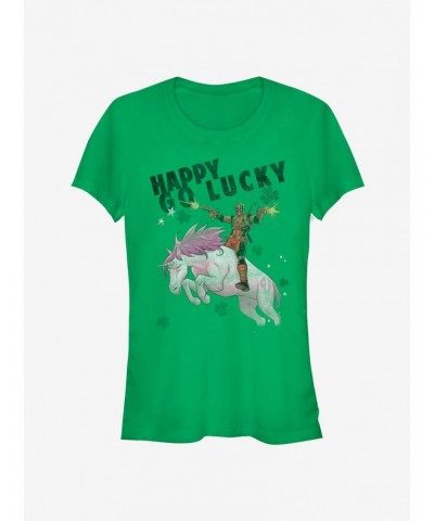 Marvel Deadpool Charm Lucky Girls T-Shirt $6.97 T-Shirts