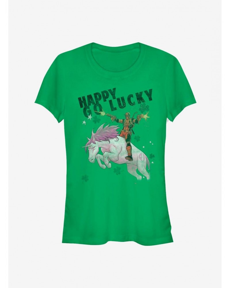 Marvel Deadpool Charm Lucky Girls T-Shirt $6.97 T-Shirts