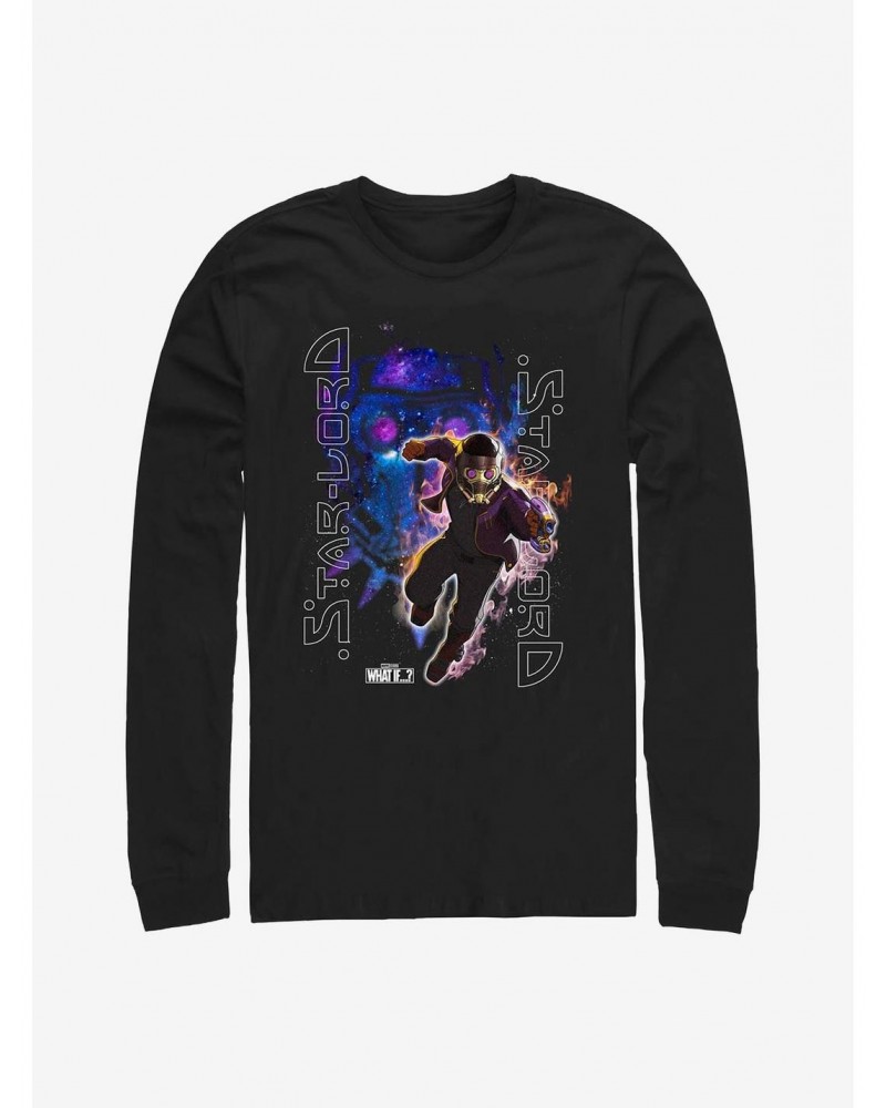 Marvel What If...? Galaxy King Star-Lord Long-Sleeve T-Shirt $12.11 T-Shirts