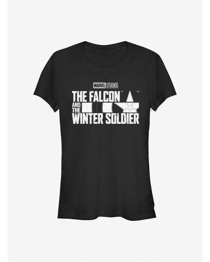 Marvel The Falcon And The Winter Soldier Logo Girls T-Shirt $8.76 T-Shirts