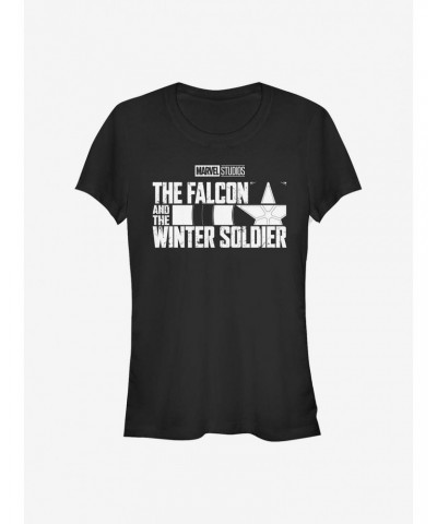 Marvel The Falcon And The Winter Soldier Logo Girls T-Shirt $8.76 T-Shirts