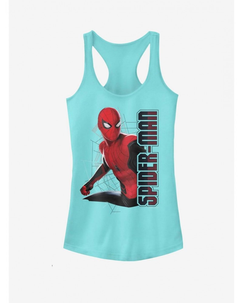 Marvel Spider-Man Far From Home Spider Webs Girls Tank $8.57 Tanks