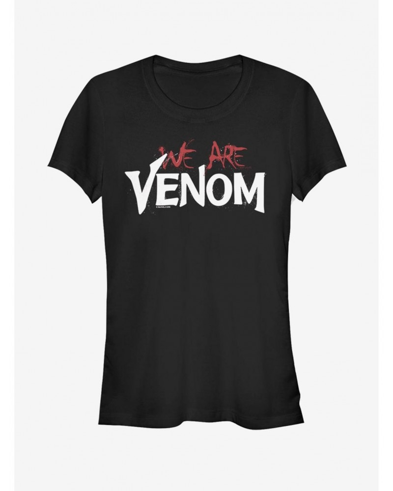 Marvel We Are Venom Drip Girls T-Shirt $9.16 T-Shirts