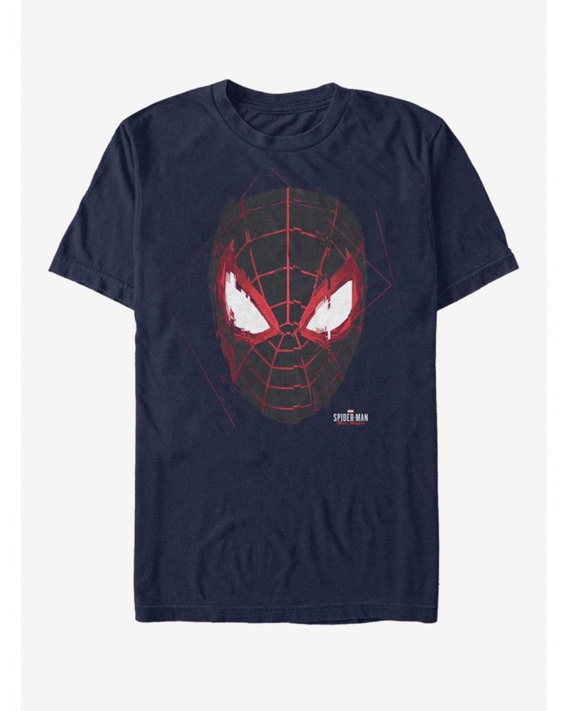 Marvel Spider-Man Miles Morales Glitch Mask T-Shirt $8.99 T-Shirts