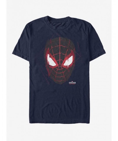 Marvel Spider-Man Miles Morales Glitch Mask T-Shirt $8.99 T-Shirts