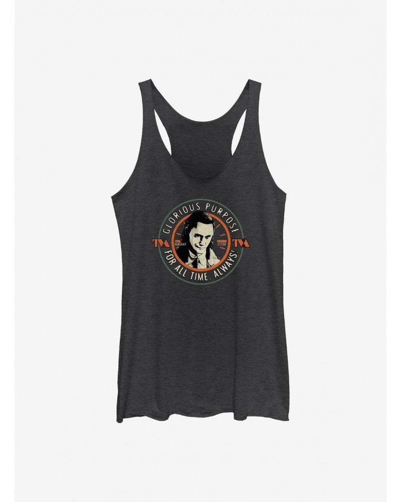 Marvel Loki Glorious Purpose For All Time Girls Tank $8.29 Tanks