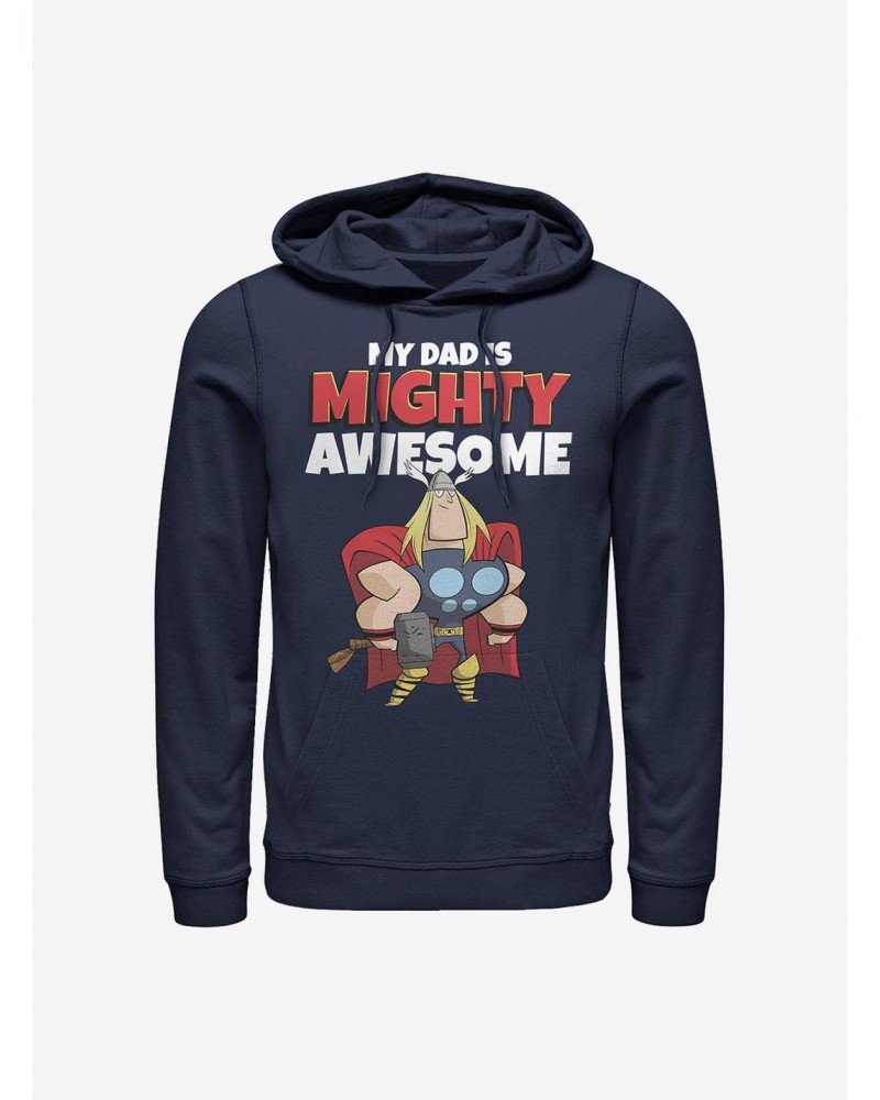 Marvel Thor My Dad Is Mighty Awesome Hoodie $14.73 Hoodies