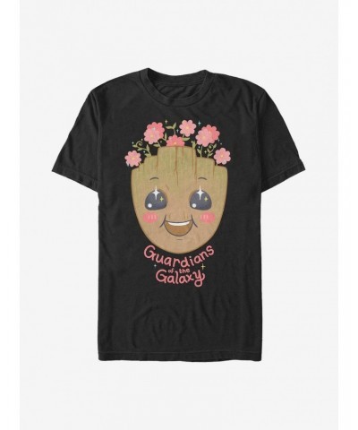 Marvel Guardians Of The Galaxy Floral Groot T-Shirt $8.80 T-Shirts