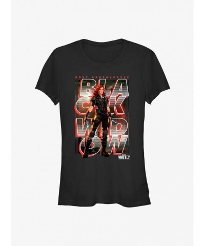 Marvel What If?? Black Widow Post Apocalyptic Key Art Girls T-Shirt $7.57 T-Shirts