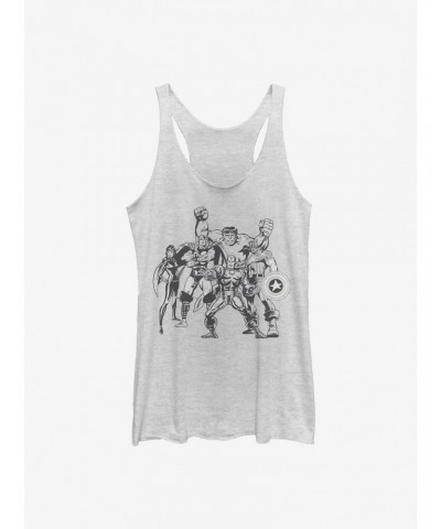 Marvel Avengers Marvel Retro Group Girls Tank $7.04 Tanks