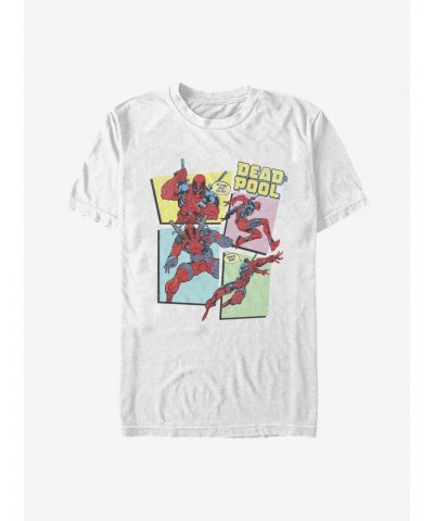 Marvel Deadpool 90's Group Panels T-Shirt $8.41 T-Shirts