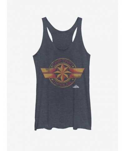 Marvel Captain Marvel Badge Girls Tank Top $6.42 Tops