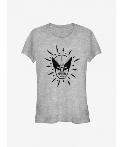 Marvel Wolverine Head Girls T-Shirt $7.37 T-Shirts