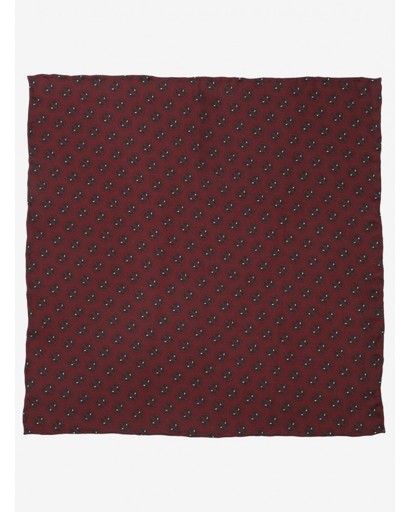 Marvel Deadpool Red Mask Silk Pocket Square $13.39 Squares