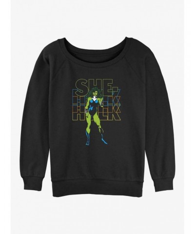 Marvel Hulk She-Hulk Girls Slouchy Sweatshirt $12.69 Sweatshirts