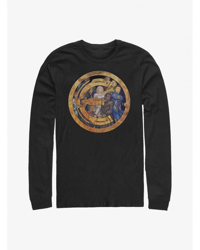 Marvel Eternals Badge Group Shot Long-Sleeve T-Shirt $11.58 T-Shirts