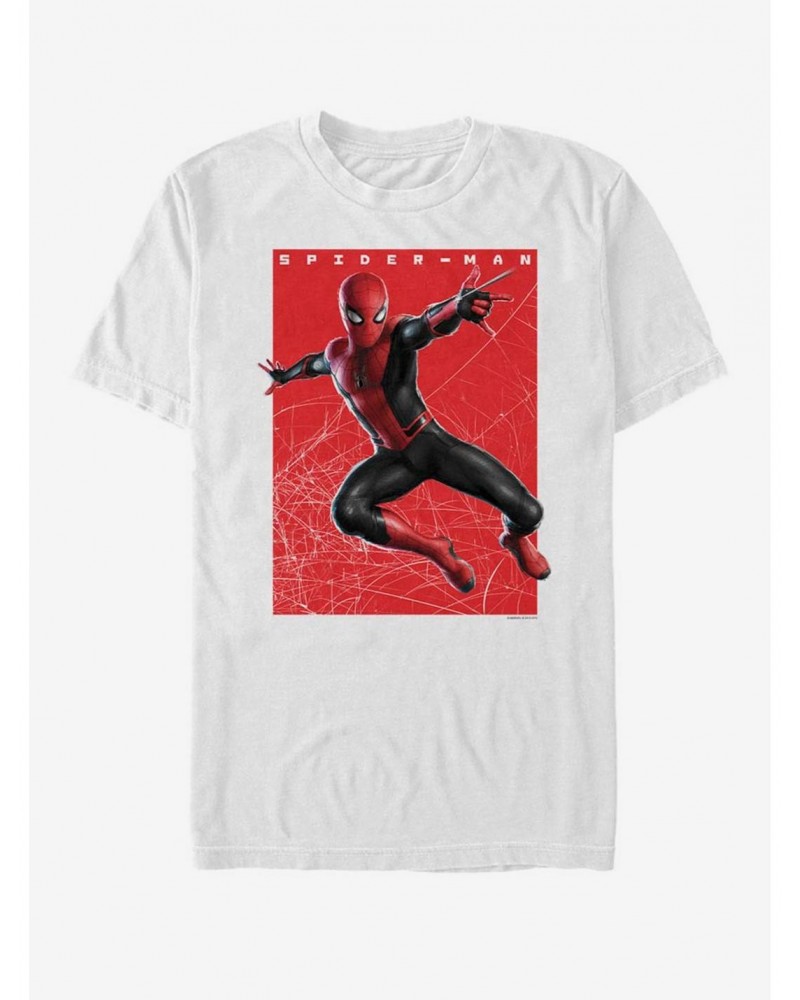 Marvel Spider-Man: Far From Home Spider-Man Swings T-Shirt $7.07 T-Shirts