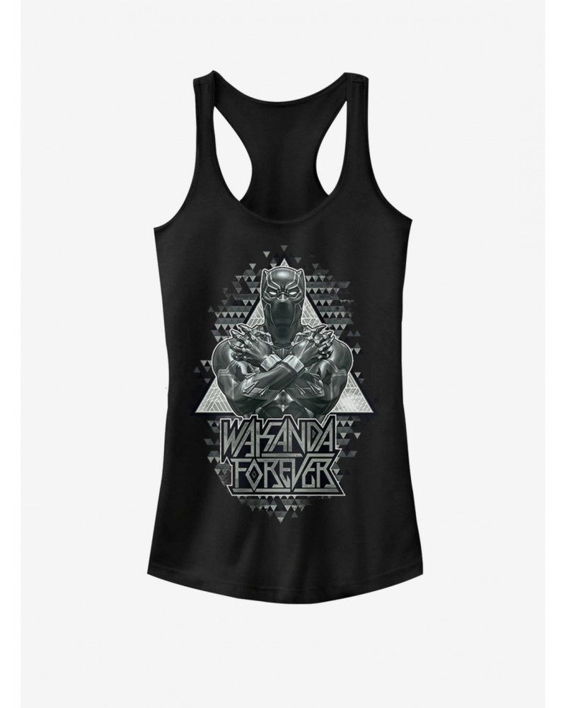 Marvel Black Panther Panther Triangles Girls Tank $6.37 Tanks