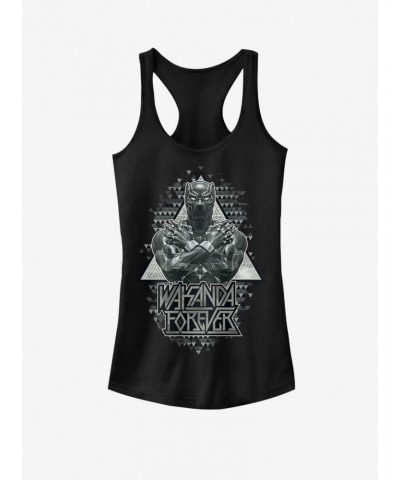 Marvel Black Panther Panther Triangles Girls Tank $6.37 Tanks