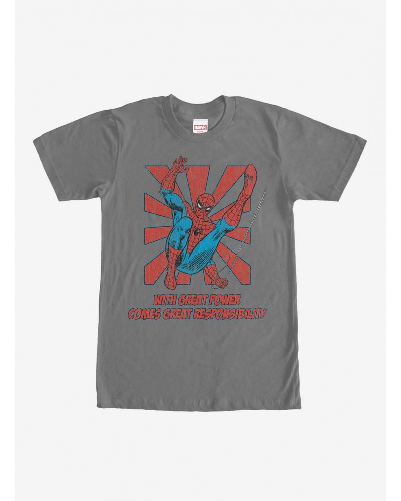 Marvel Spider-Man Great Power T-Shirt $9.18 T-Shirts