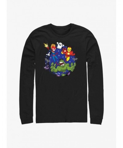 Marvel Avengers Super Trio Long-Sleeve T-Shirt $7.90 T-Shirts