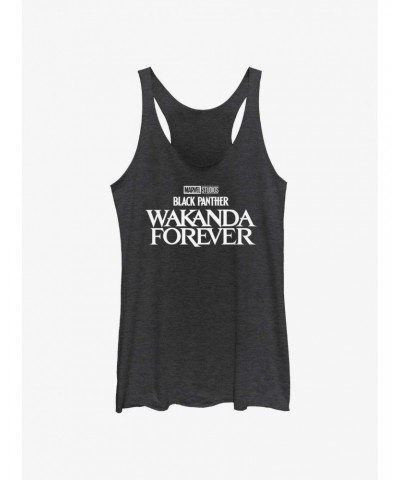 Marvel Black Panther: Wakanda Forever Logo Girls Tank $9.95 Tanks