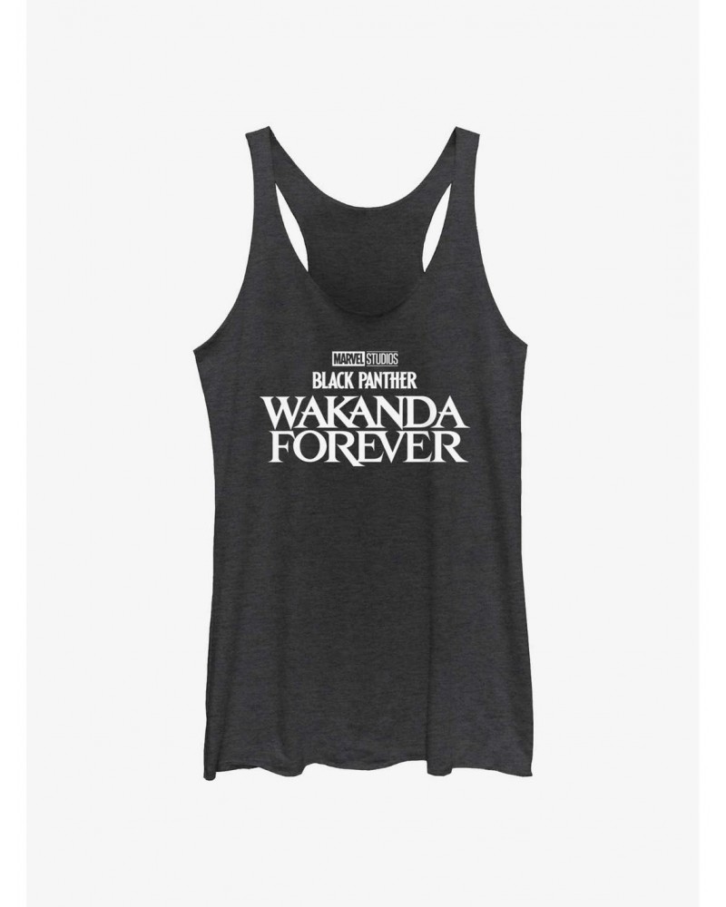 Marvel Black Panther: Wakanda Forever Logo Girls Tank $9.95 Tanks