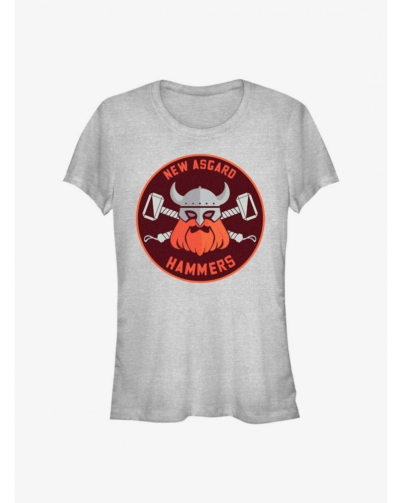 Marvel Thor: Love and Thunder Hammers Badge Girls T-Shirt $9.76 T-Shirts