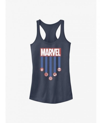 Marvel Americana Stripes Girls Tank $7.37 Tanks