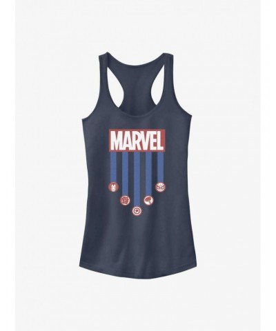 Marvel Americana Stripes Girls Tank $7.37 Tanks