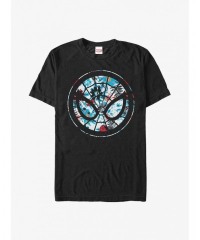 Marvel Spider-Man Floral Icon T-Shirt $9.18 T-Shirts