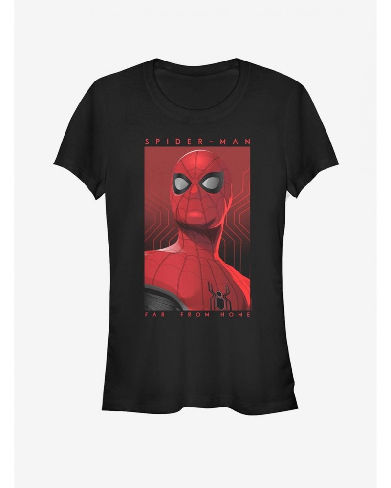 Marvel Spider-Man Far From Home Posterized Spidey Girls T-Shirt $7.37 T-Shirts