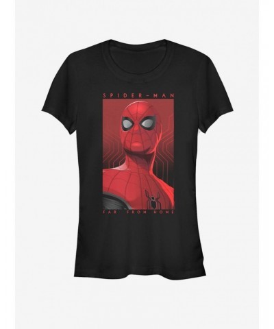 Marvel Spider-Man Far From Home Posterized Spidey Girls T-Shirt $7.37 T-Shirts