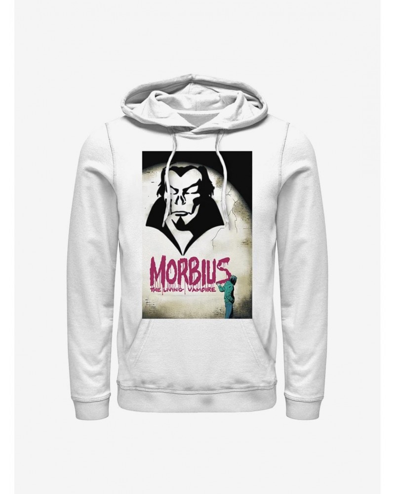 Marvel Morbius Spray Paint Cover Hoodie $17.60 Hoodies