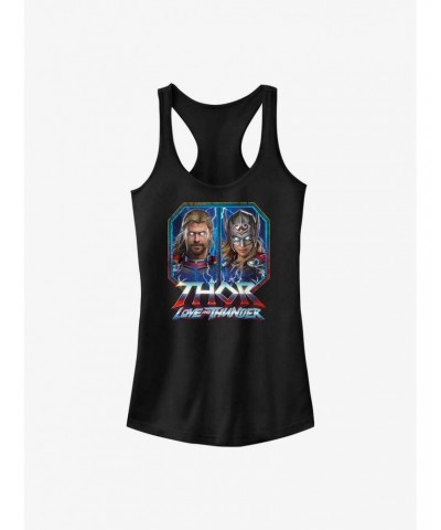 Marvel Thor: Love and Thunder Thor Portraits Box Up Girls Tank $9.56 Tanks